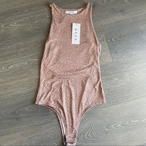 Gaze Cheetah Print Sleeveless Body Suit